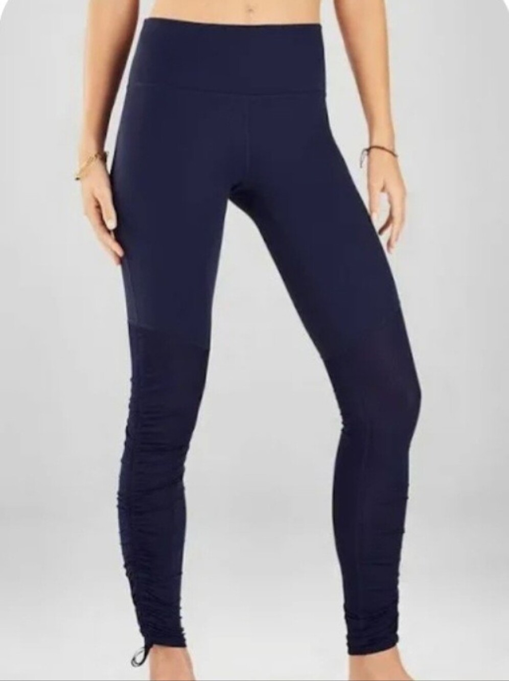 FABLETICS SET Cashel High-Waist Navy Ruched Leggings And Tank Size Small